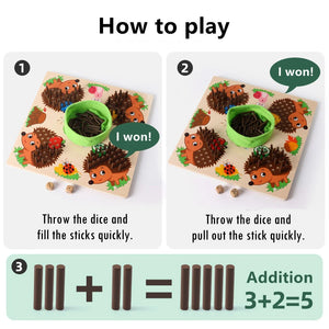 Hedgehog Counting Board Game