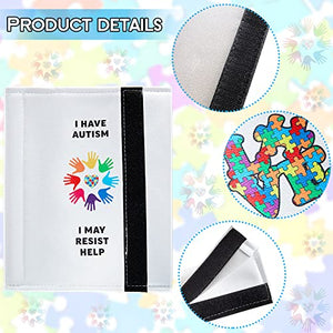 2 Pack Autism Belt Cover Awareness Car Seat Covers Non-Verbal Help Belts Cover Puzzle Sign and Awareness Designs (Autism Style)